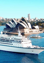 ANZEIGE: Brautpaare gesucht f�r ARD-Doku - Kreuzschiff im Hafen von Sidney vor der Oper