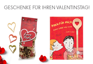 Auswahl an Geschenken f�r den Valentinstag im weddix-Shop